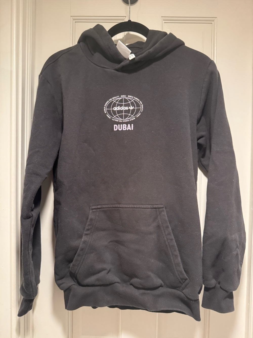 adidas Black Dubai Logo Hoodie - Men's Pullover